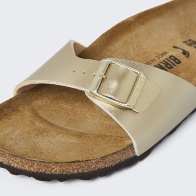 Birkenstock gold madrid sandals