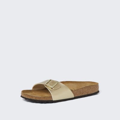 Birkenstock gold madrid sandals