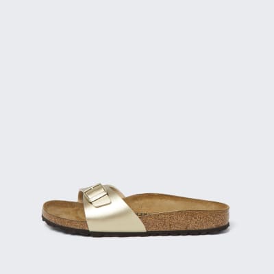 Birkenstock gold madrid sandals