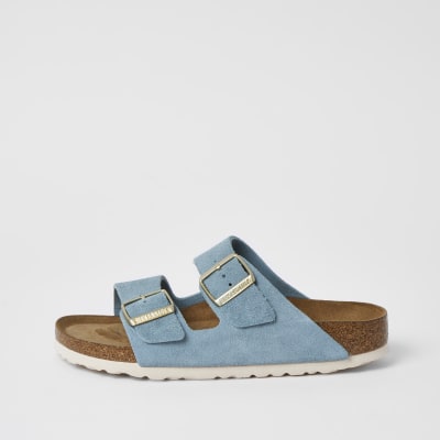 light blue birkenstocks