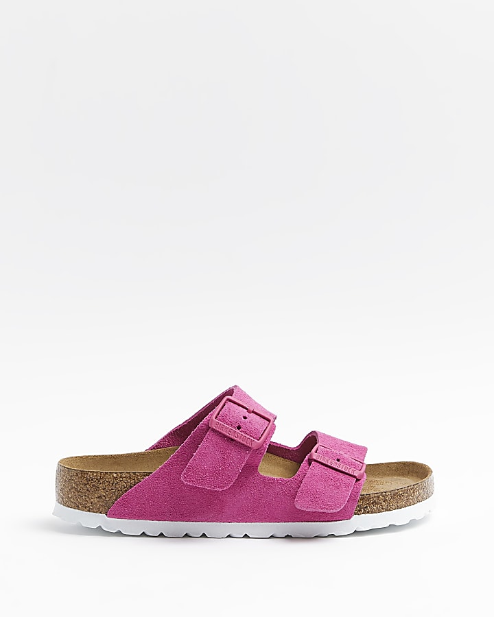 Birkenstock pink Arizona sandals