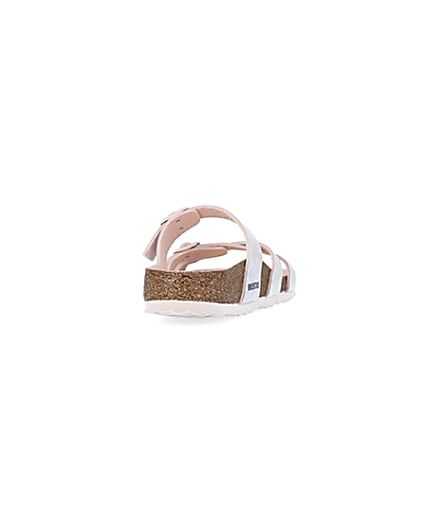 360 degree animation of product Birkenstock pink Franca sandals frame-10