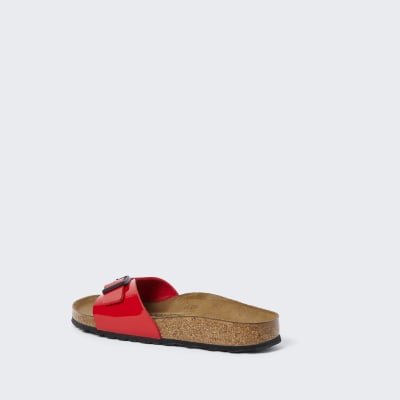 Birkenstock red one strap sandal