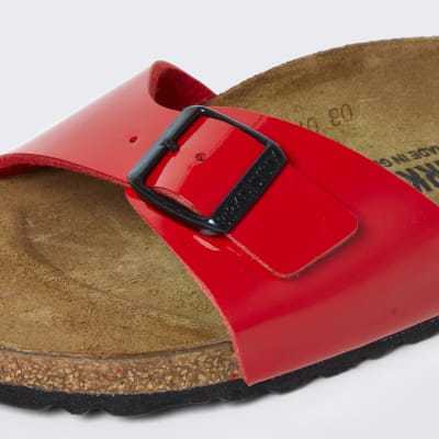 Birkenstock red one strap sandal