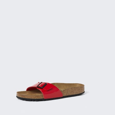 Birkenstock red one strap sandal