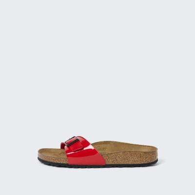 Birkenstock red one strap sandal