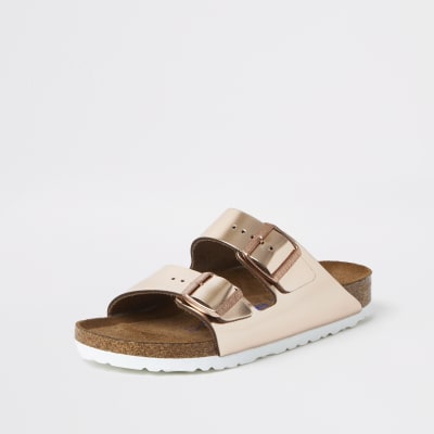 rose gold birkenstocks arizona