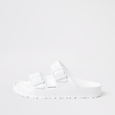 white arizona eva sandals