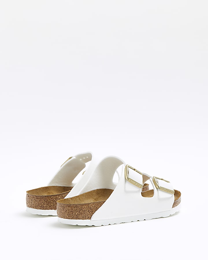 Birkenstock white Arizona sandals