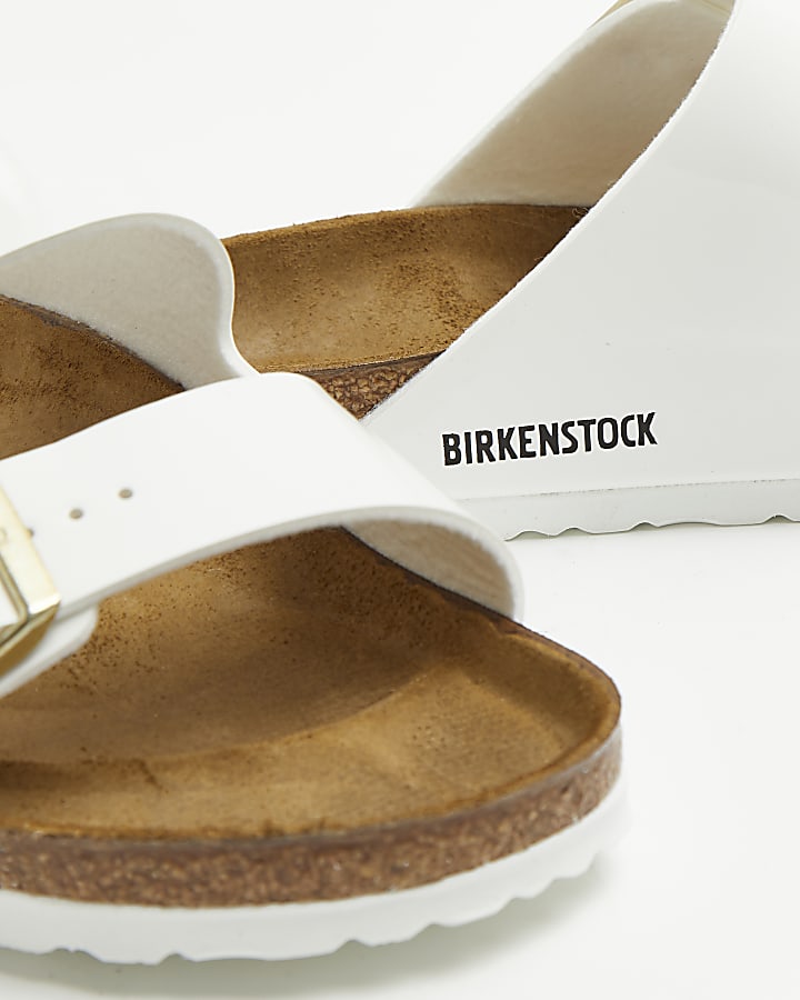 Birkenstock white Arizona sandals | River Island