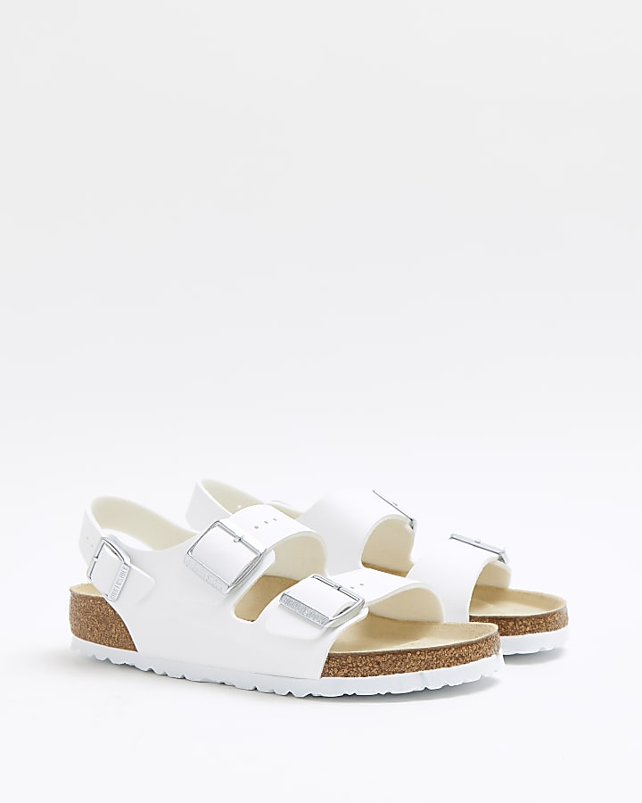 Birkenstock white Milano sandals