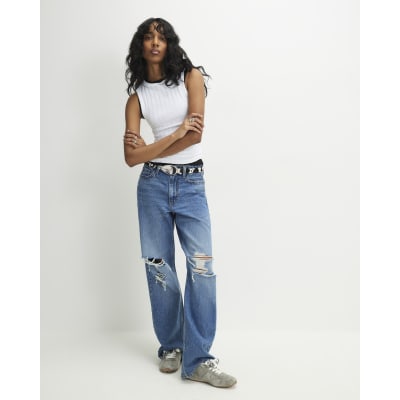 Black & White Ribbed Tank Top Multipack