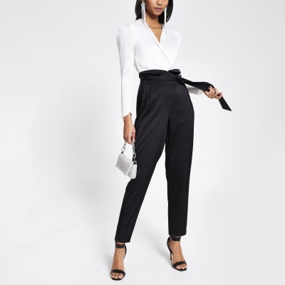 river island black jumpsuit