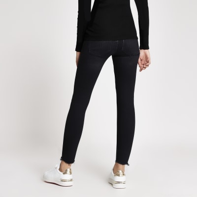 Black Amelie overbump maternity jeans