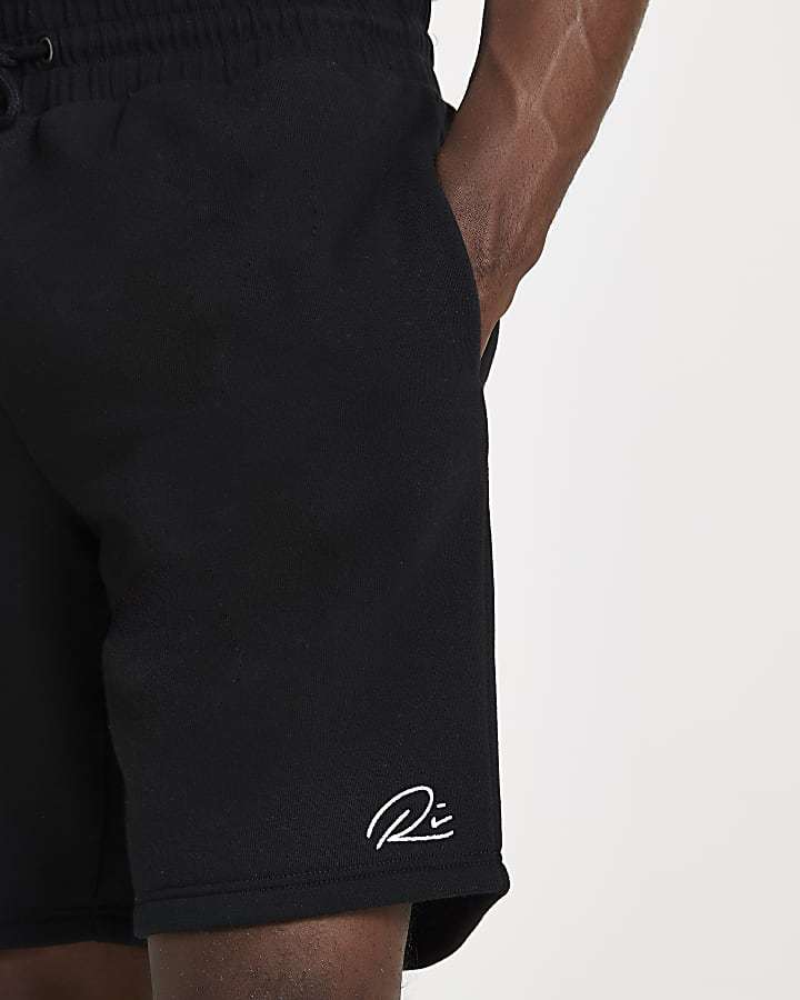 Black and grey multipack RI slim shorts