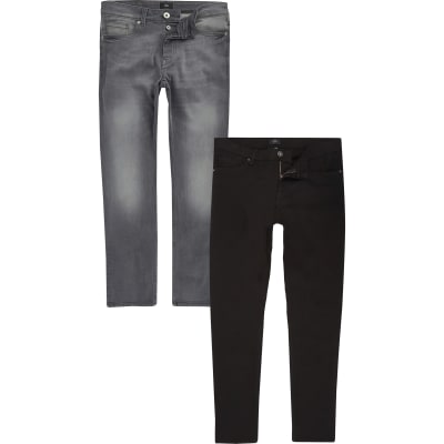 river island grey skinny jeans