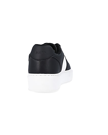 360 degree animation of product Black and white chunky trainers frame-10