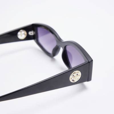Black Angled Sunglasses
