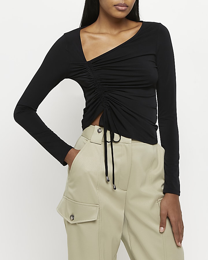 RIVER ISLAND BLACK TOP 12 BNWT RRP £24.99 RIVER ISLAND BLACK TOP 12 BNWT RRP £24.99