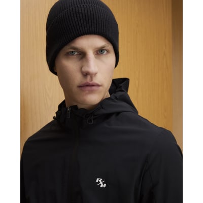 Black Athleisure RXR Hooded Jacket