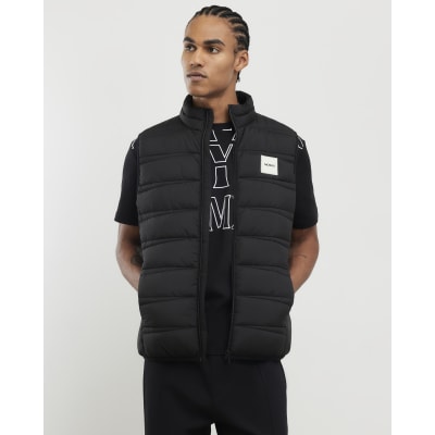 Black Badged Puffer Gilet