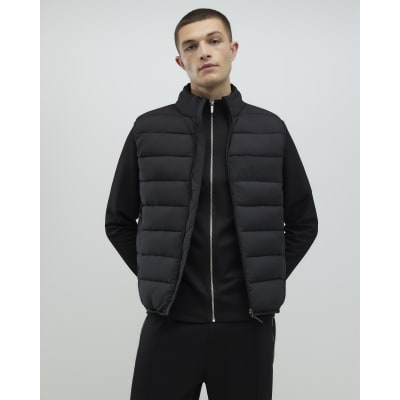 Black Badged Puffer Gilet