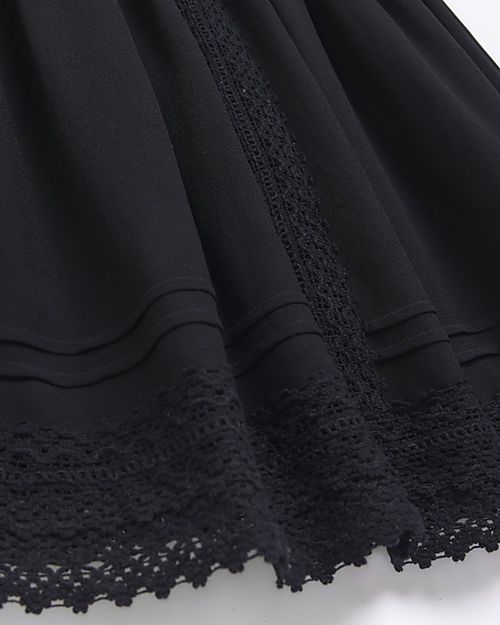 Black bandeau beach mini dress