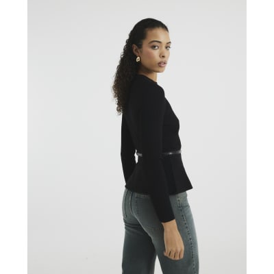 Combipel Veste Véritable Cuir D'Occassion Femme Noir Taille 42