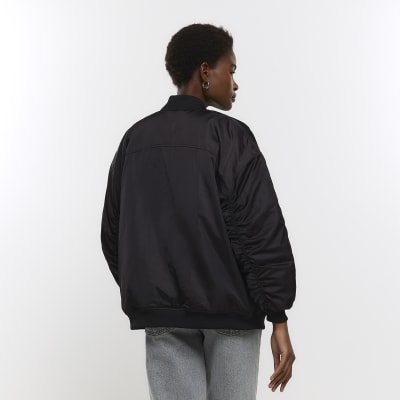 Black bomber jacket