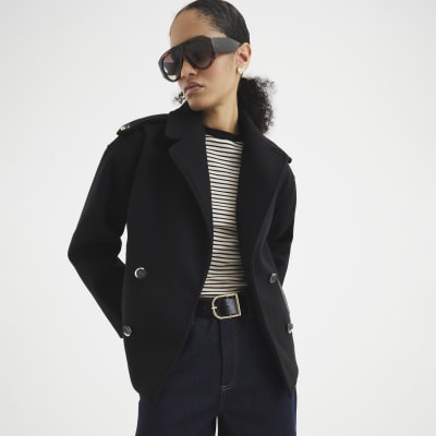 River island peacoat top