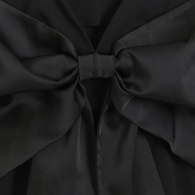 River island best sale black bow dress