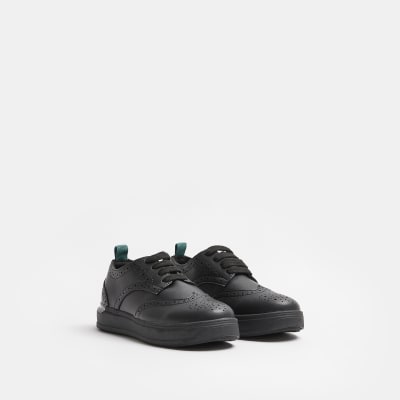 River island store boys black shoes