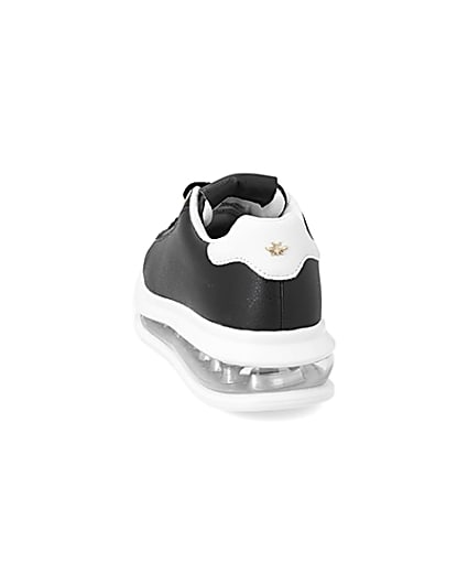 360 degree animation of product Black bubble lace up outsole trainers frame-8