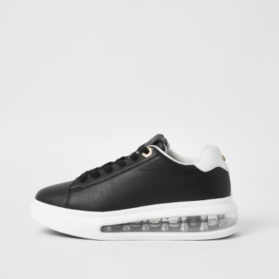 river island chunky lace up trainers