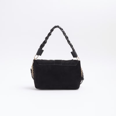 Women s Black Shoulder Bags Black Shoulder Handbag River Island