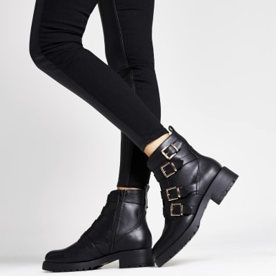 river island black boots