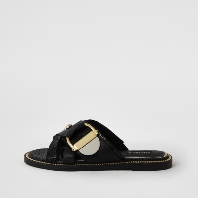 river island buckle sandals