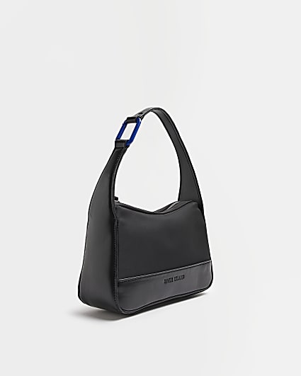 Black buckle tote bag