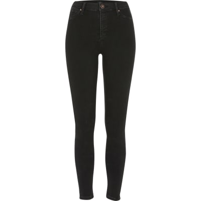 Black bum sculpting Molly mid rise jeggings
