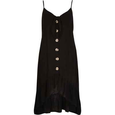 river island black beach dress
