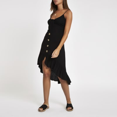river island black beach dress