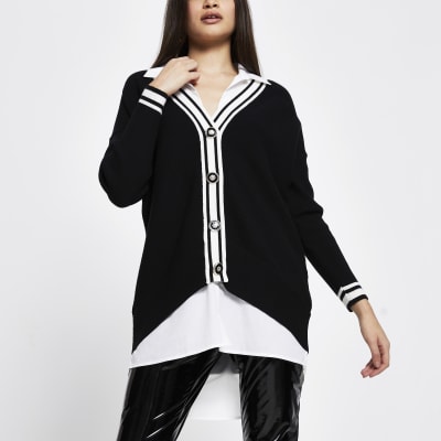 black button up women