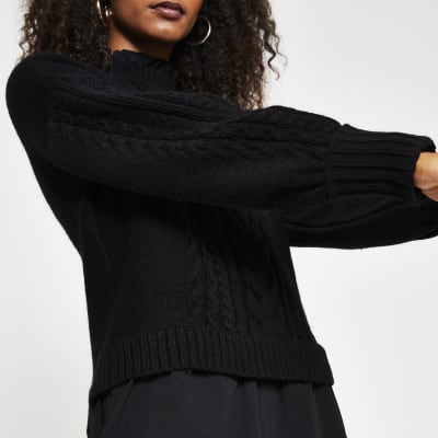 black jumper river island