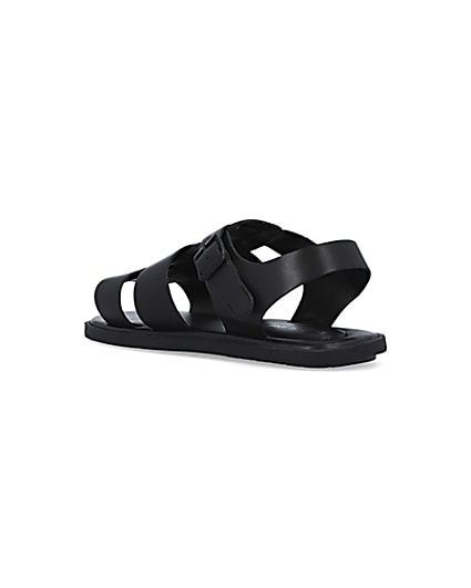 360 degree animation of product Black cage Sandals frame-6