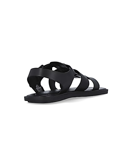 360 degree animation of product Black cage Sandals frame-11