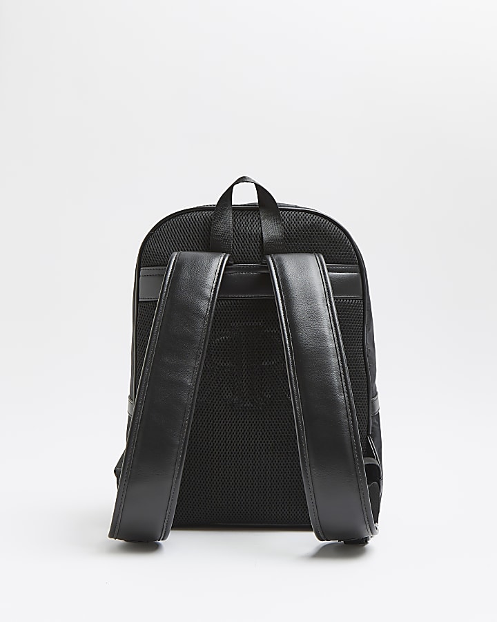 Black camo jacquard backpack