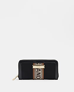 Black canvas RI monogram purse