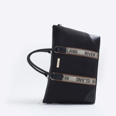 Black canvas travel bag