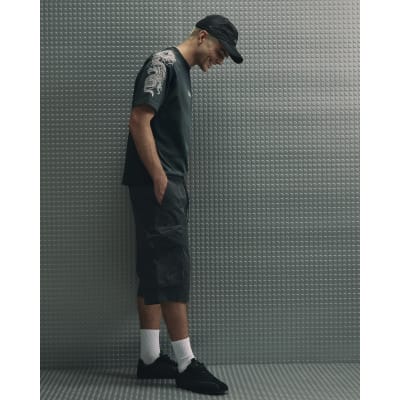Black Cargo Shorts