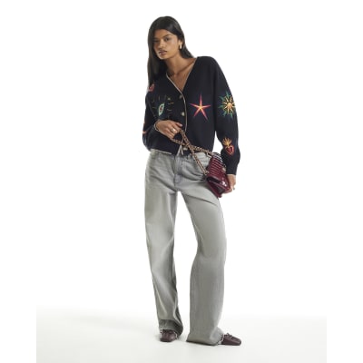 Celestial Embroidery Cardigan